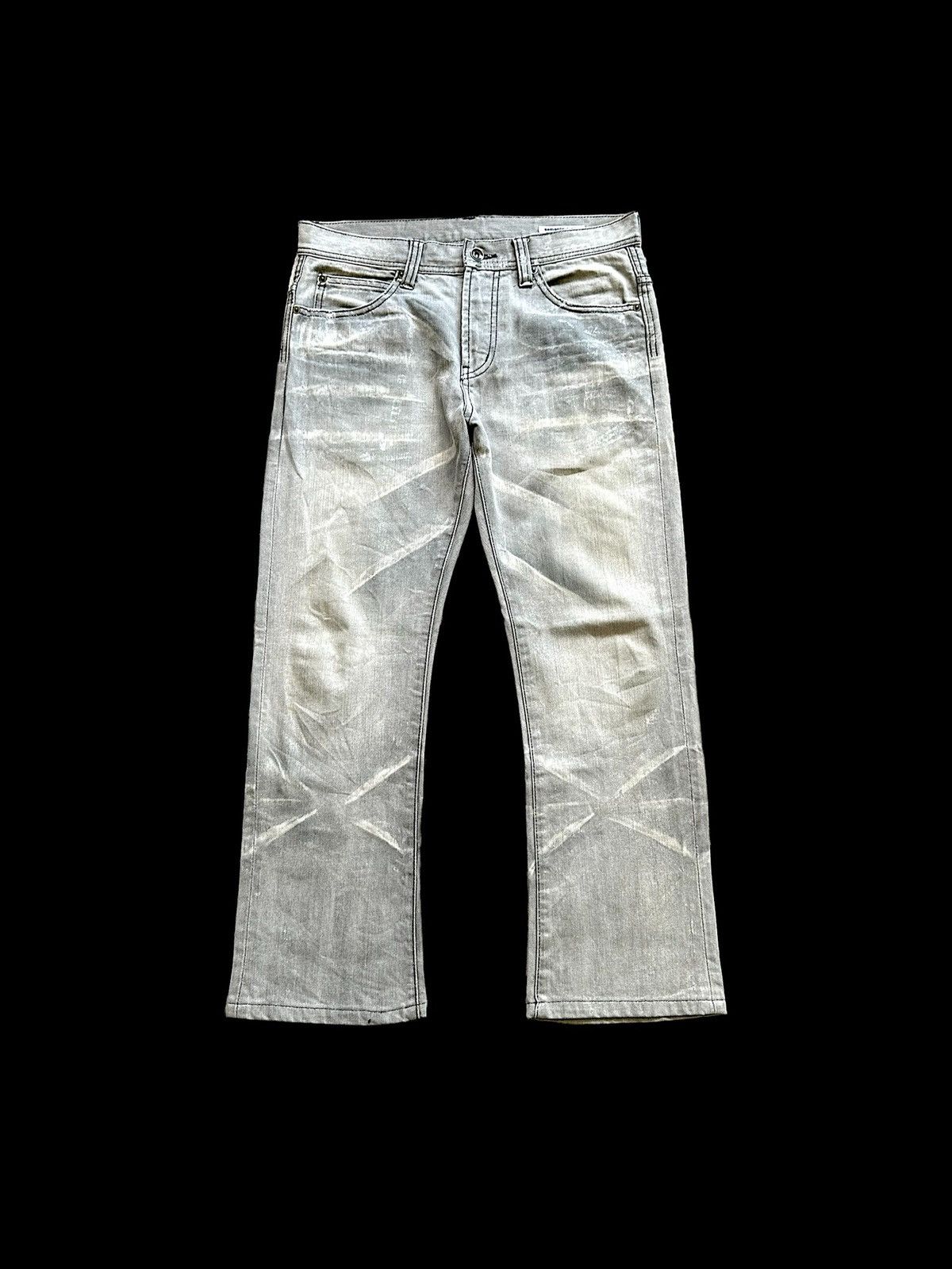 image of If Six Was Nine x Semantic Design Aw2009 Semantic Design Claw Mark Denim in White/Cream (Size 32)