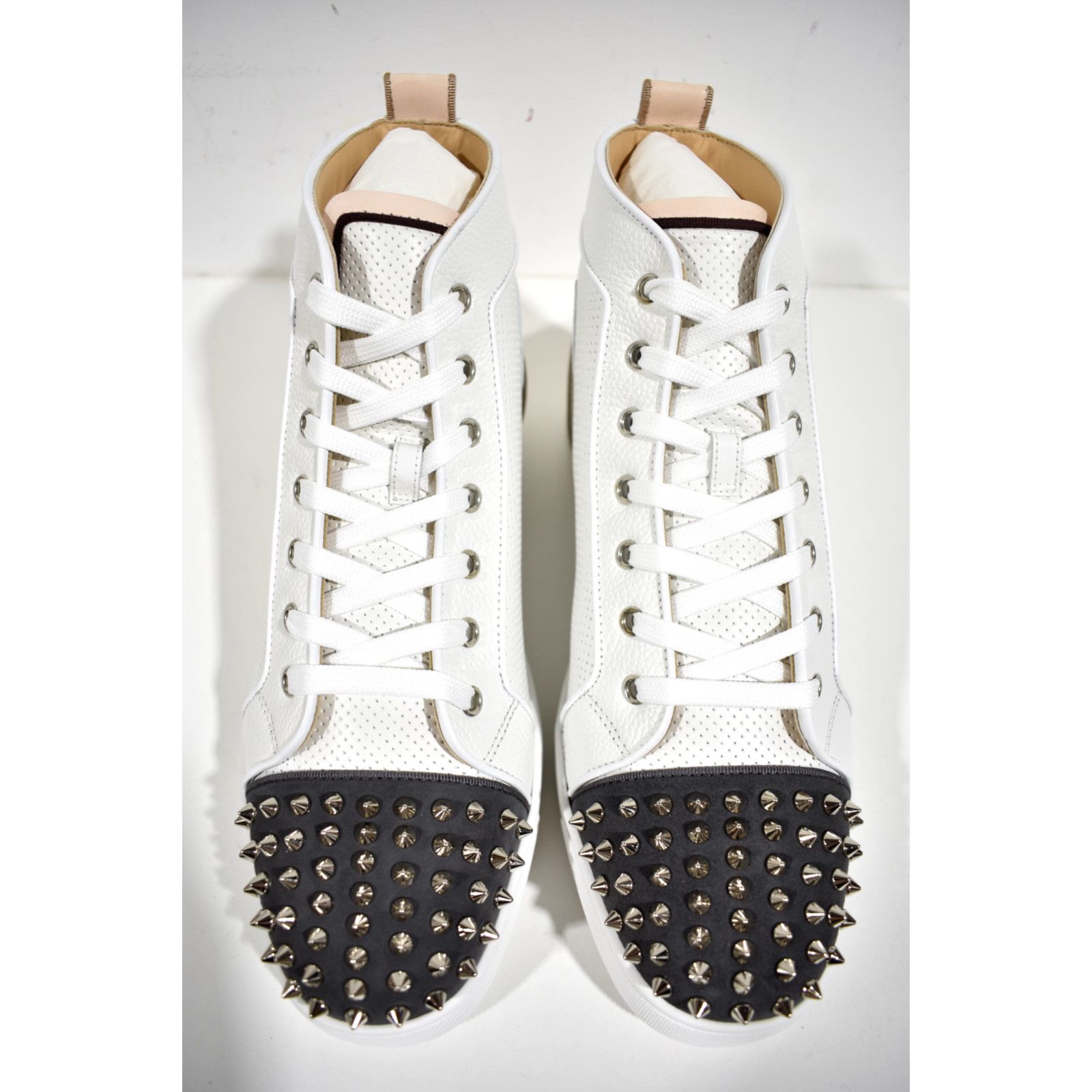 Christian Louboutin Christian Louboutin Fun Lou Spikes Flat High Top Sneaker Size US 11.5 / EU 44-45 - 7 Thumbnail