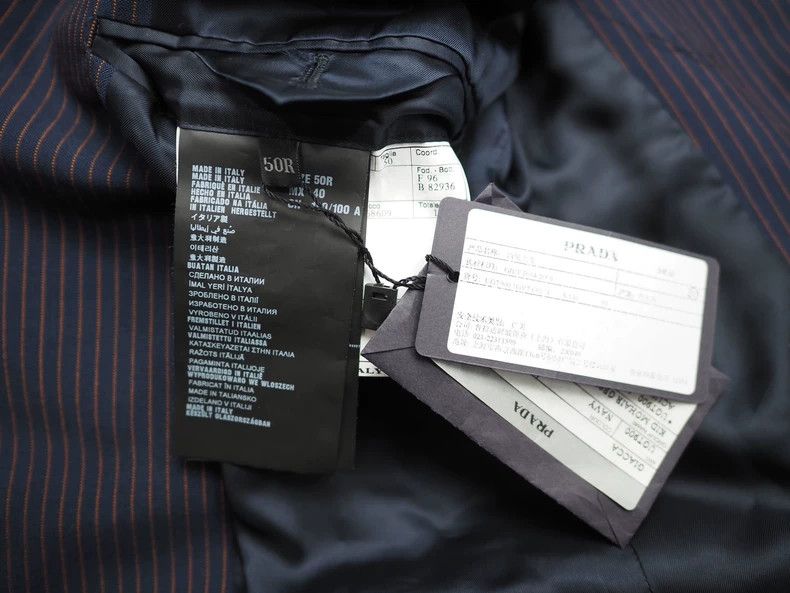Prada Prada Horsehair wool blended striped suit 2502-Nextarrow Size 50R - 6 Thumbnail