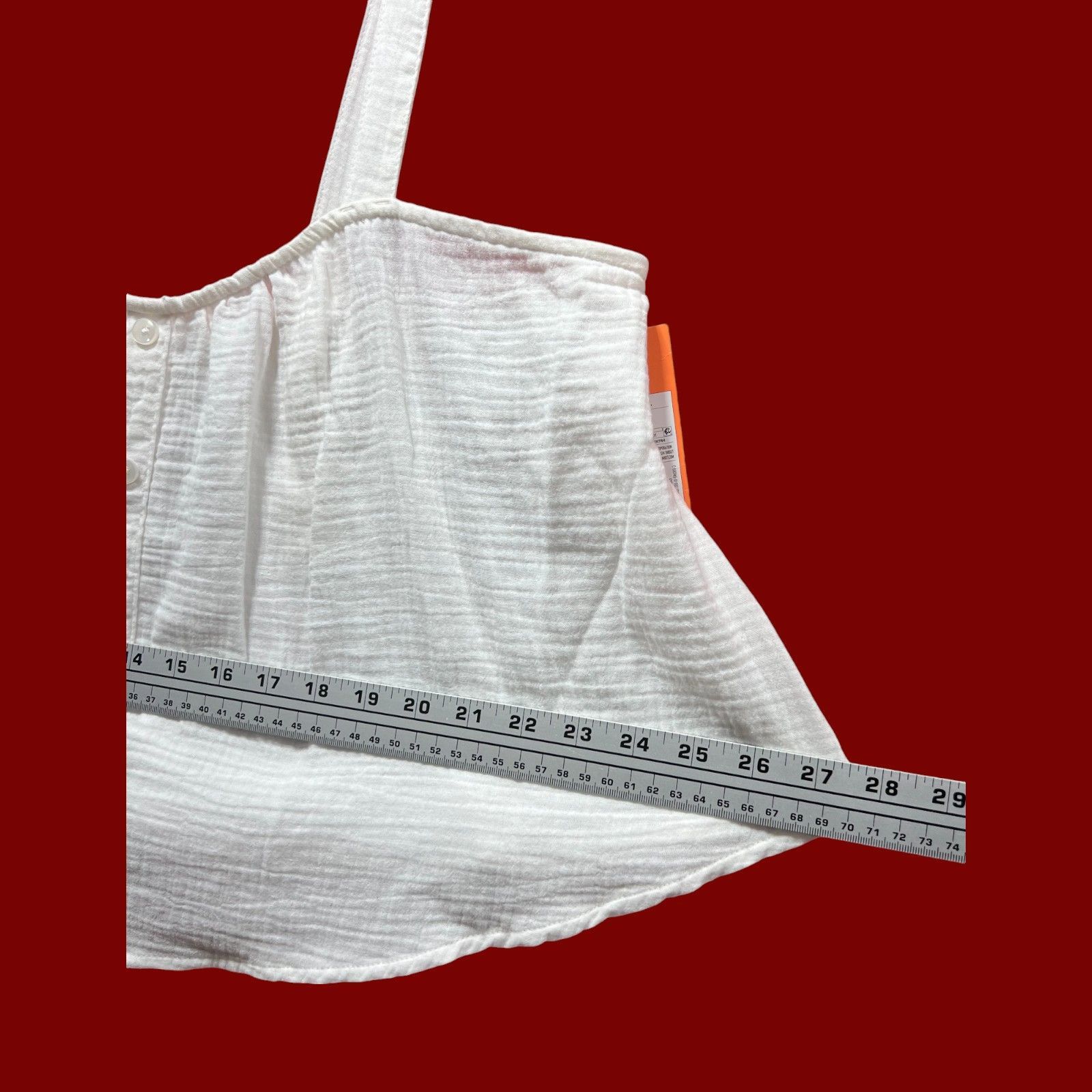 Other Colsie - Women's Tiny Tank Top - White - Large Size L / US 10 / IT 46 - 5 Thumbnail