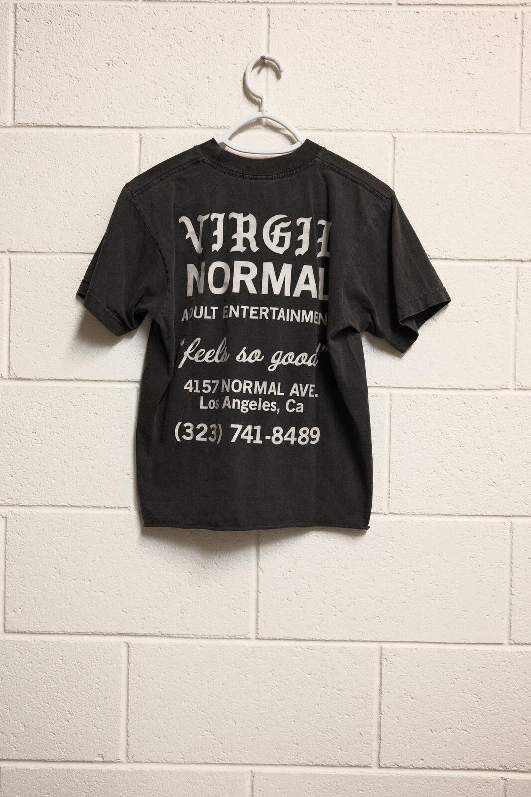 Virgil Normal Virgil Normal Black Graphic T-Shirt Size Small Cropped Size US S / EU 44-46 / 1 - 2 Thumbnail