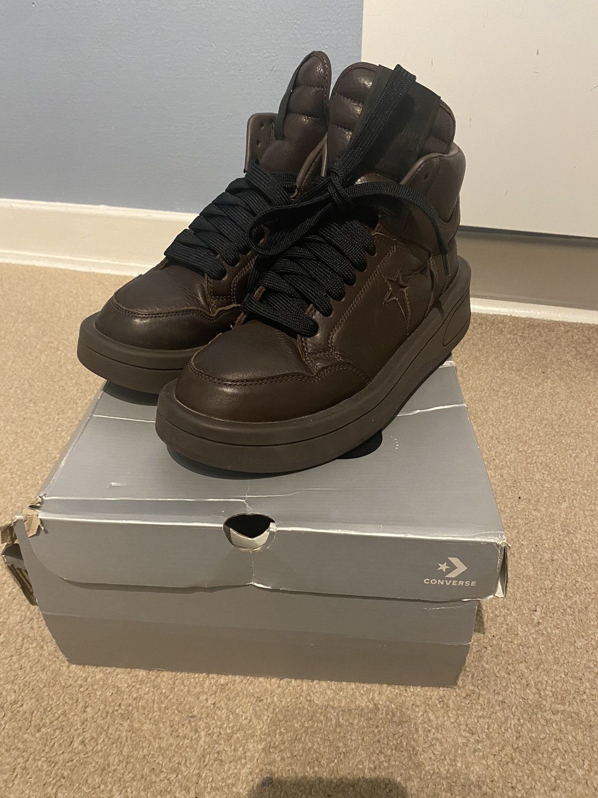 Converse × Rick Owens Drkshdw Rick owens x Convers turbowpn Size US 6 / EU 39 - 2 Thumbnail