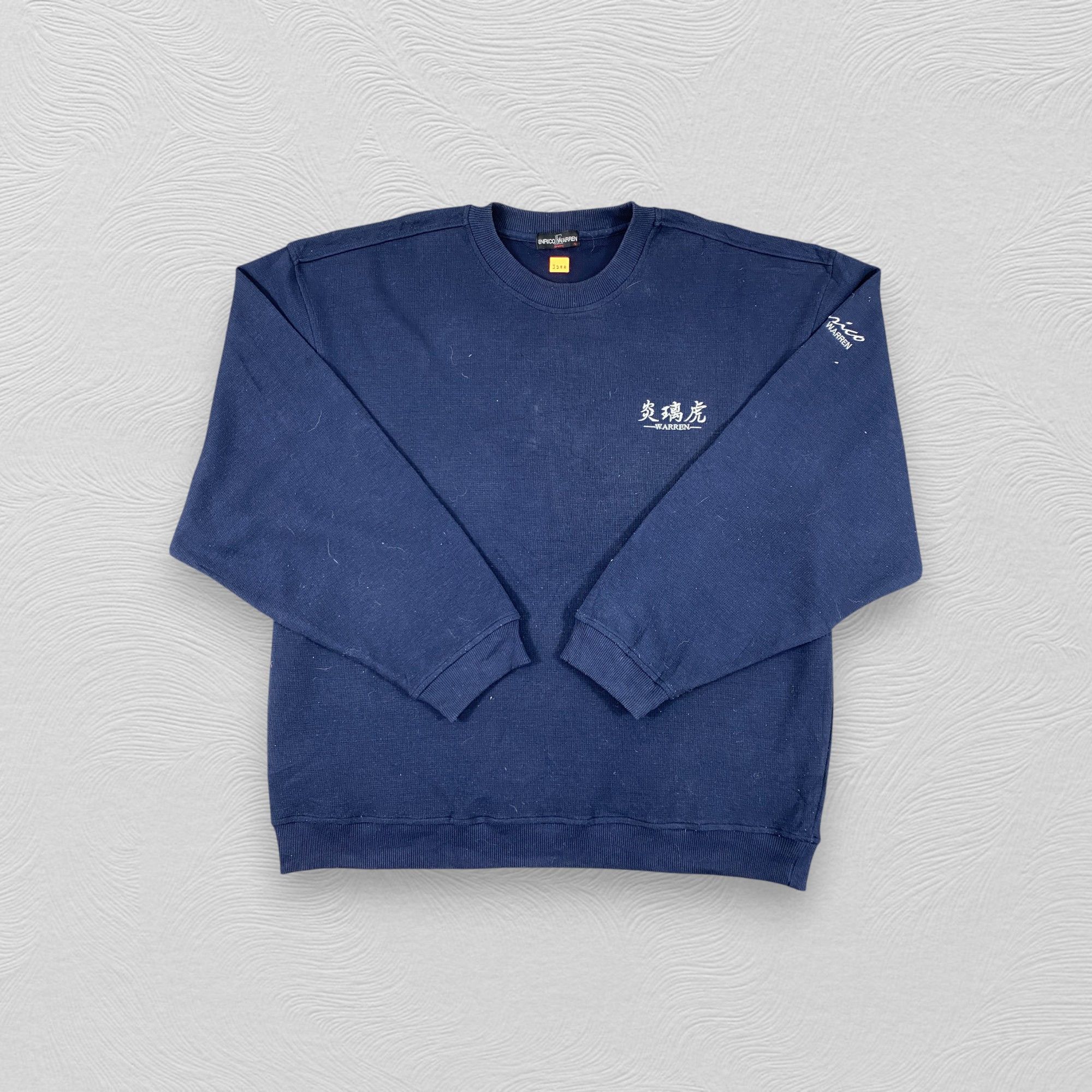 Japanese Brand Vintage Japanese Brand Enrico Warren Blue Sweatshirt -J288 Size US XL / EU 56 / 4 - 3 Thumbnail