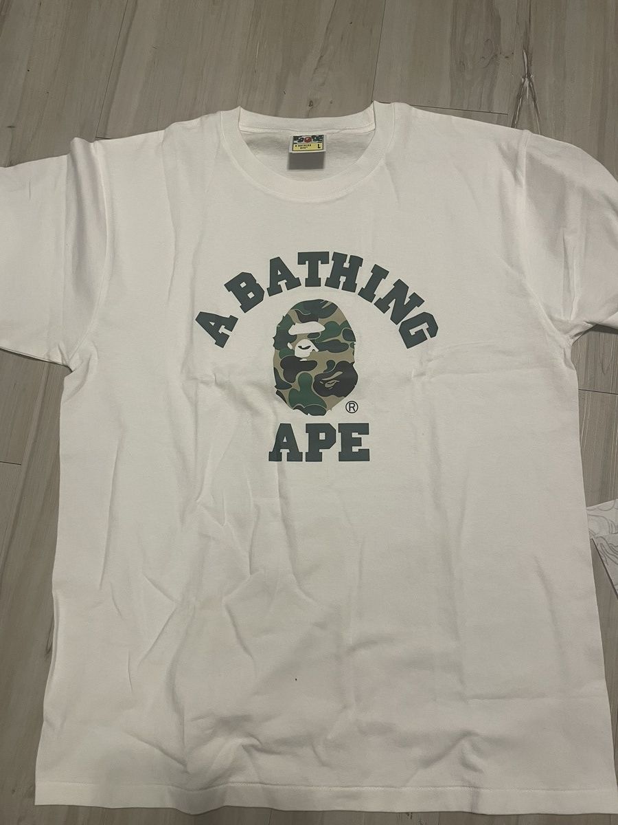 Bape Bathing Ape camo and white tee Size US L / EU 52-54 / 3 - 1 Thumbnail