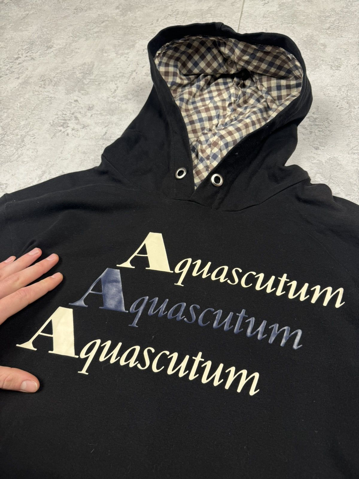 Aquascutum Aquascutum Hoodie Big Logo Size XXL Size US XXL / EU 58 / 5 - 5 Thumbnail