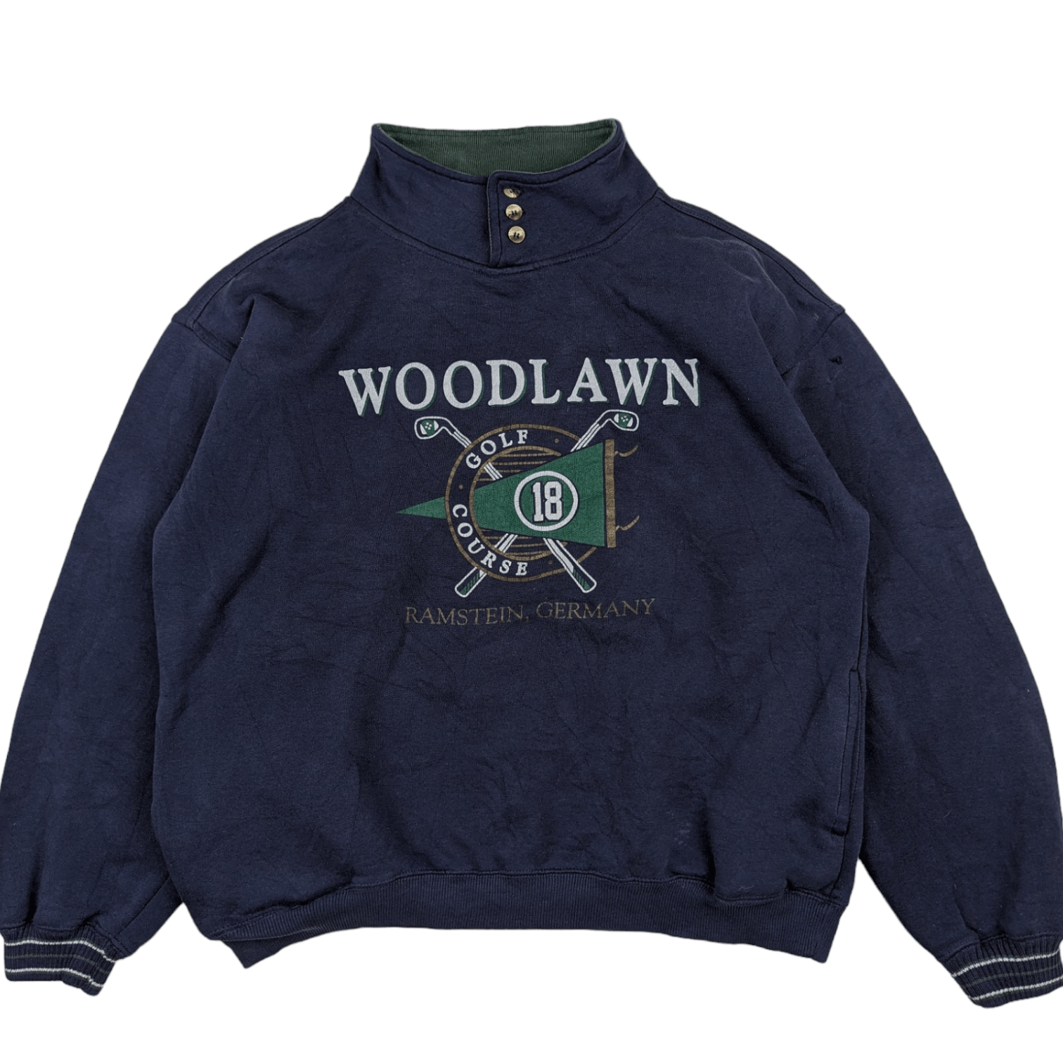 Vintage Vintage 90's WOODLAWN GOLF Jumper Sweatshirt Size US XL / EU 56 / 4 - 2 Thumbnail
