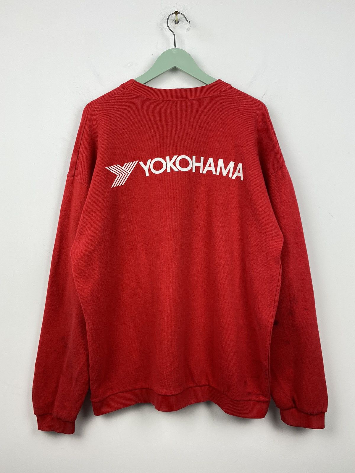 Vintage Vintage 90s Yokohama Sweatshirt Nissan Yamaha Subaru Size US L / EU 52-54 / 3 - 1 Thumbnail