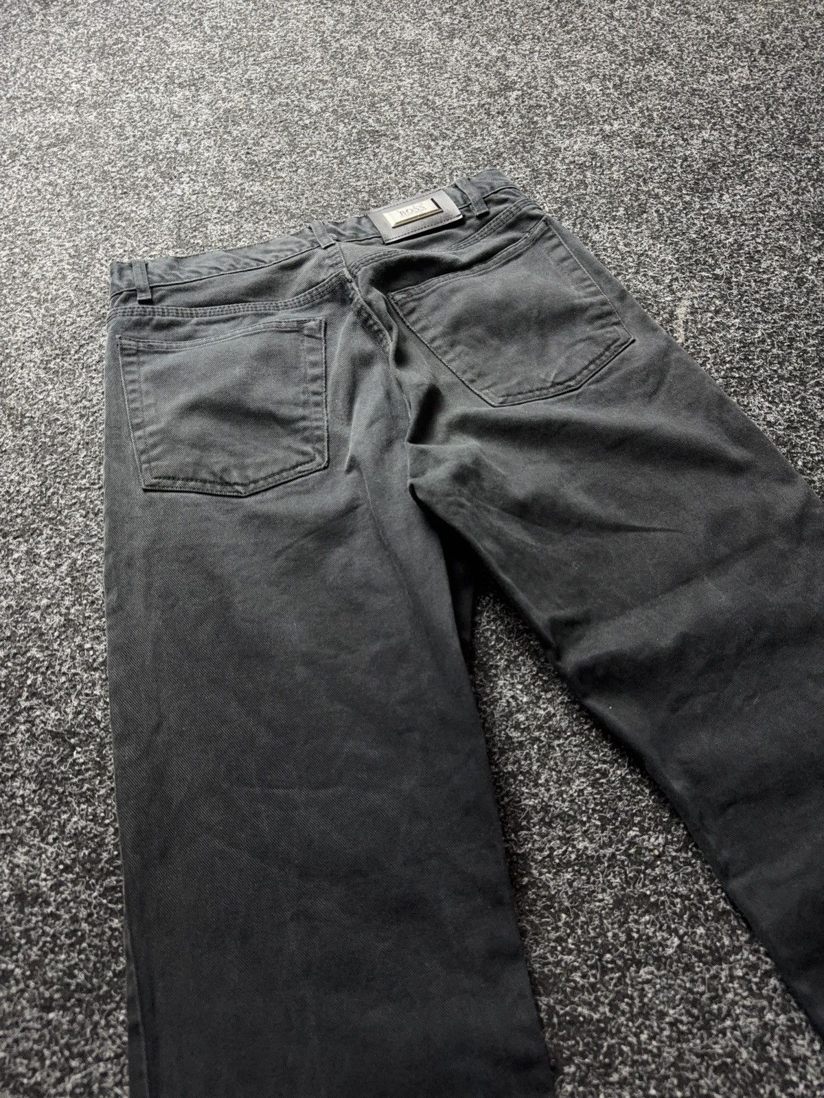 Hugo Boss Retro VNTG 90s Hugo Boss Faded Black Pants Straight Fit Y2K Size US 30 / EU 46 - 14 Thumbnail