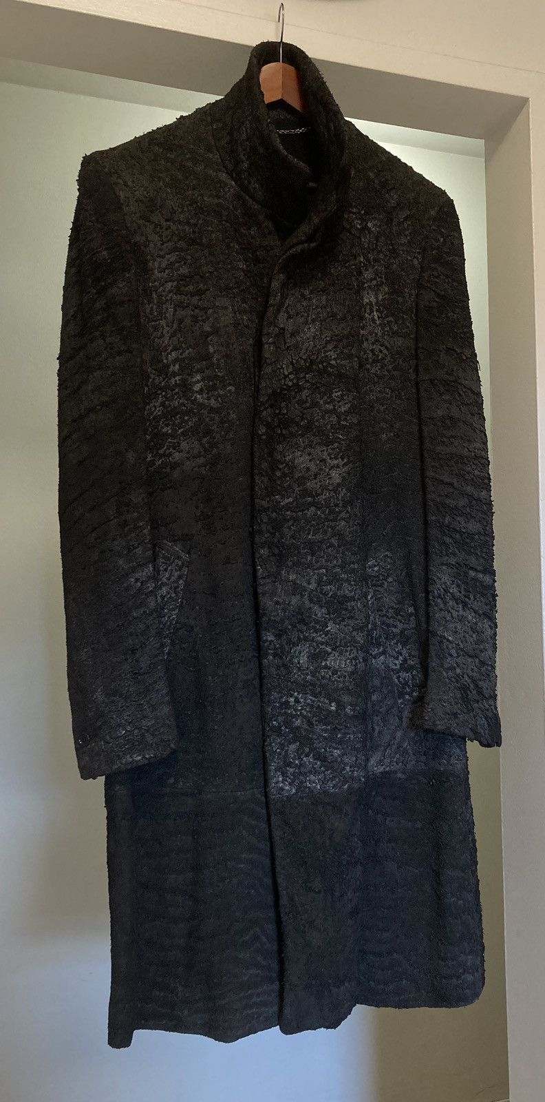 Carol Christian Poell GRAIL LM1550 WILD Cracked Leather Coat Size US L / EU 52-54 / 3 - 7 Thumbnail