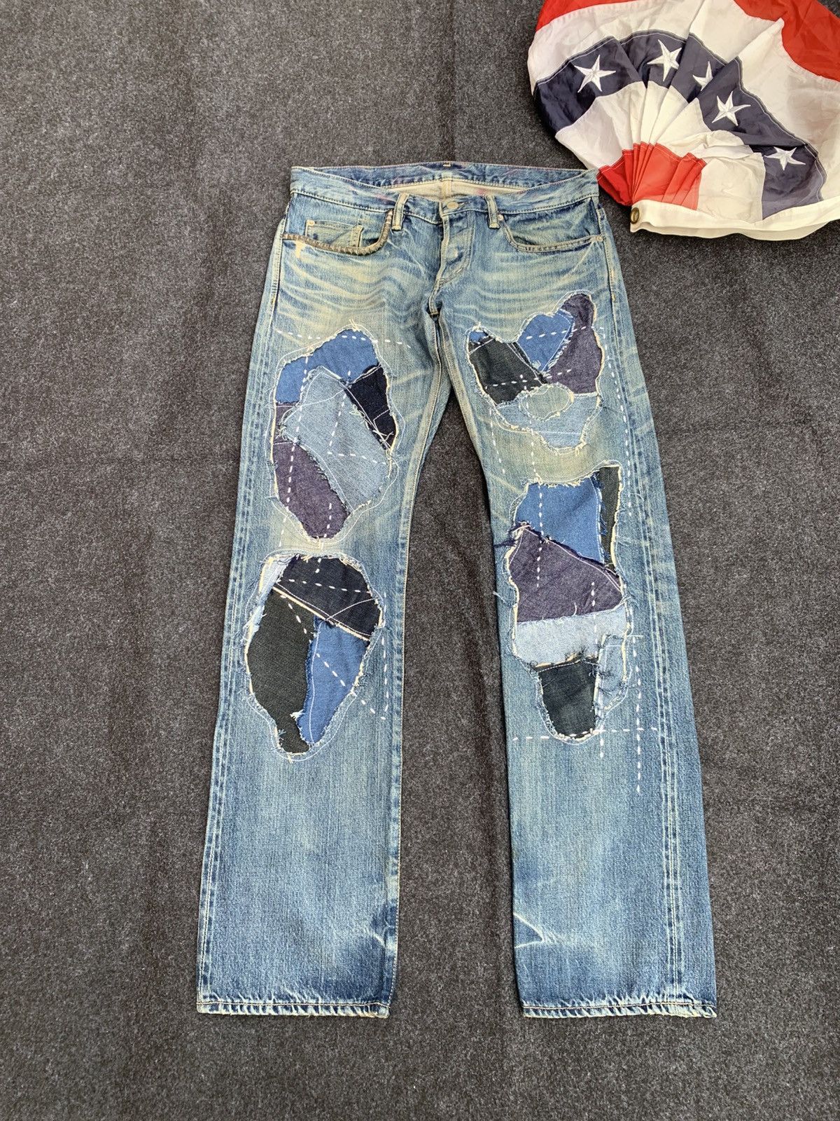 Hysteric Glamour Vintage Hysteric Glamour Patchwork Denim –Made in Japan 🇯🇵 Size US 32 / EU 48 - 1 Thumbnail