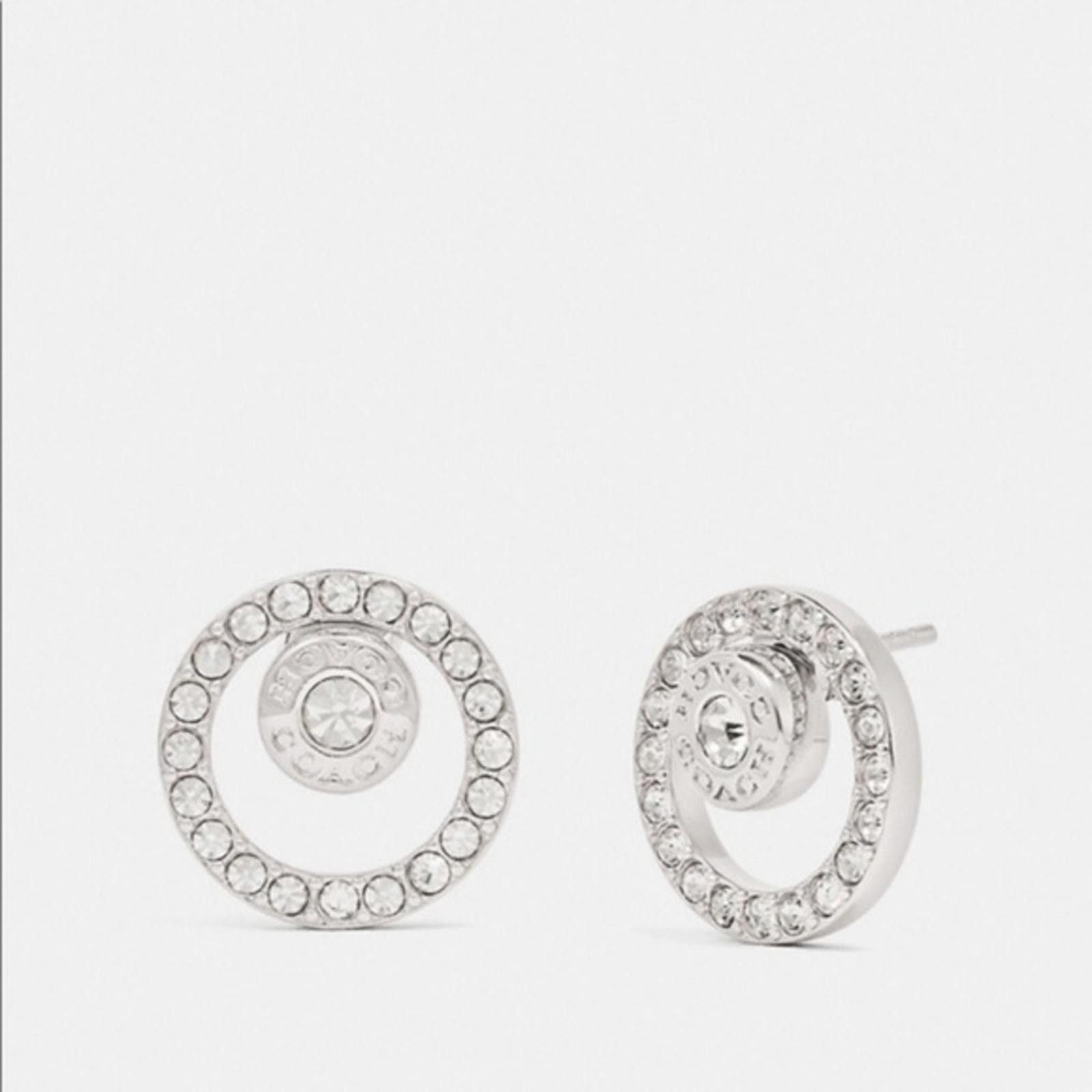 Coach Coach Silver Halo Earrings NWT Size ONE SIZE - 1 Thumbnail