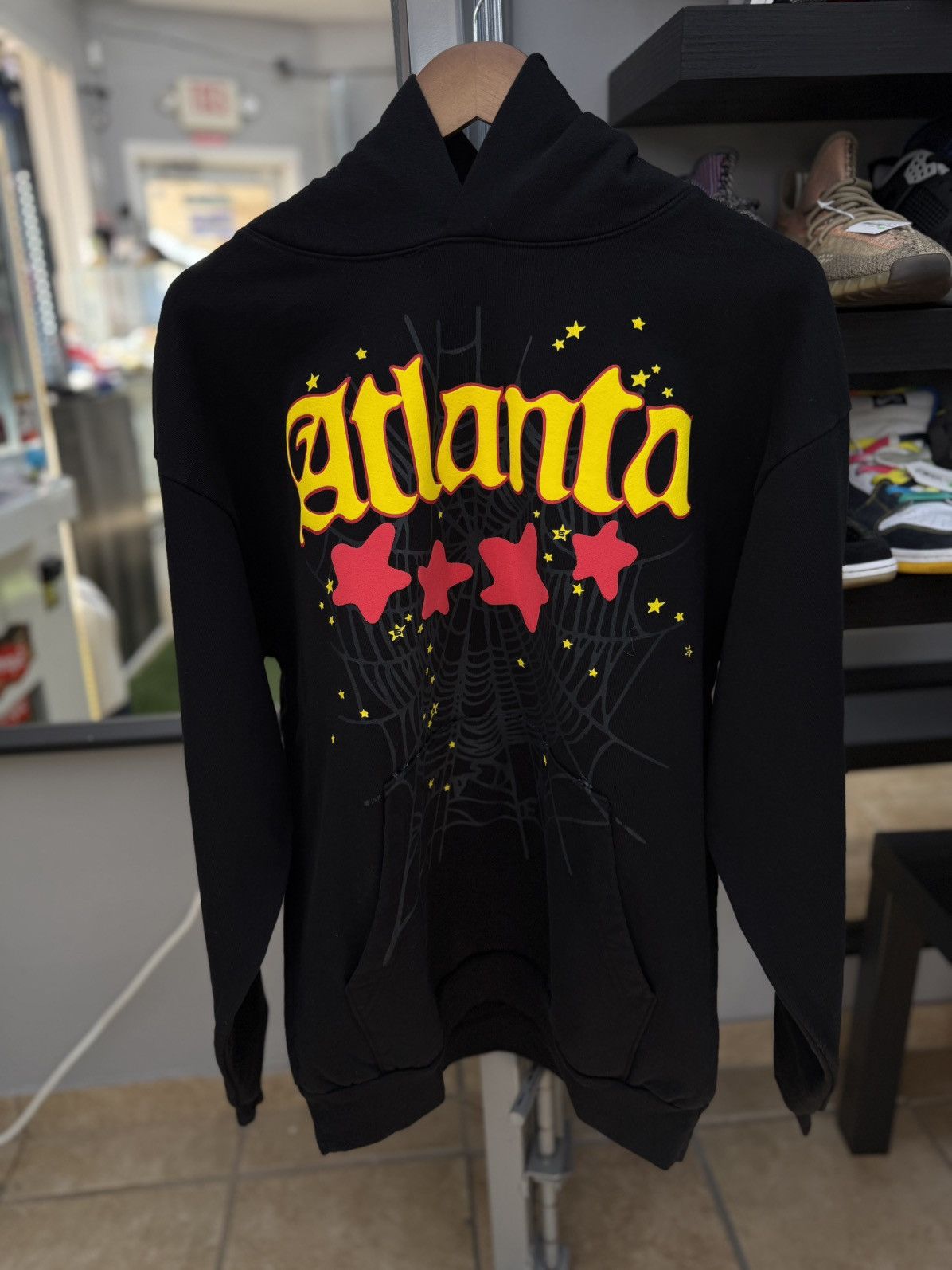 Sp5der Sp5der Black Atlanta Pullover Hoodie Size (L) NEW Size US L / EU 52-54 / 3 - 4 Thumbnail