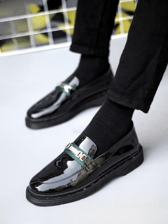 Simple Shoes Unisex Argan Leather Loafer Black Size US 11 / EU 44 - 1 Thumbnail