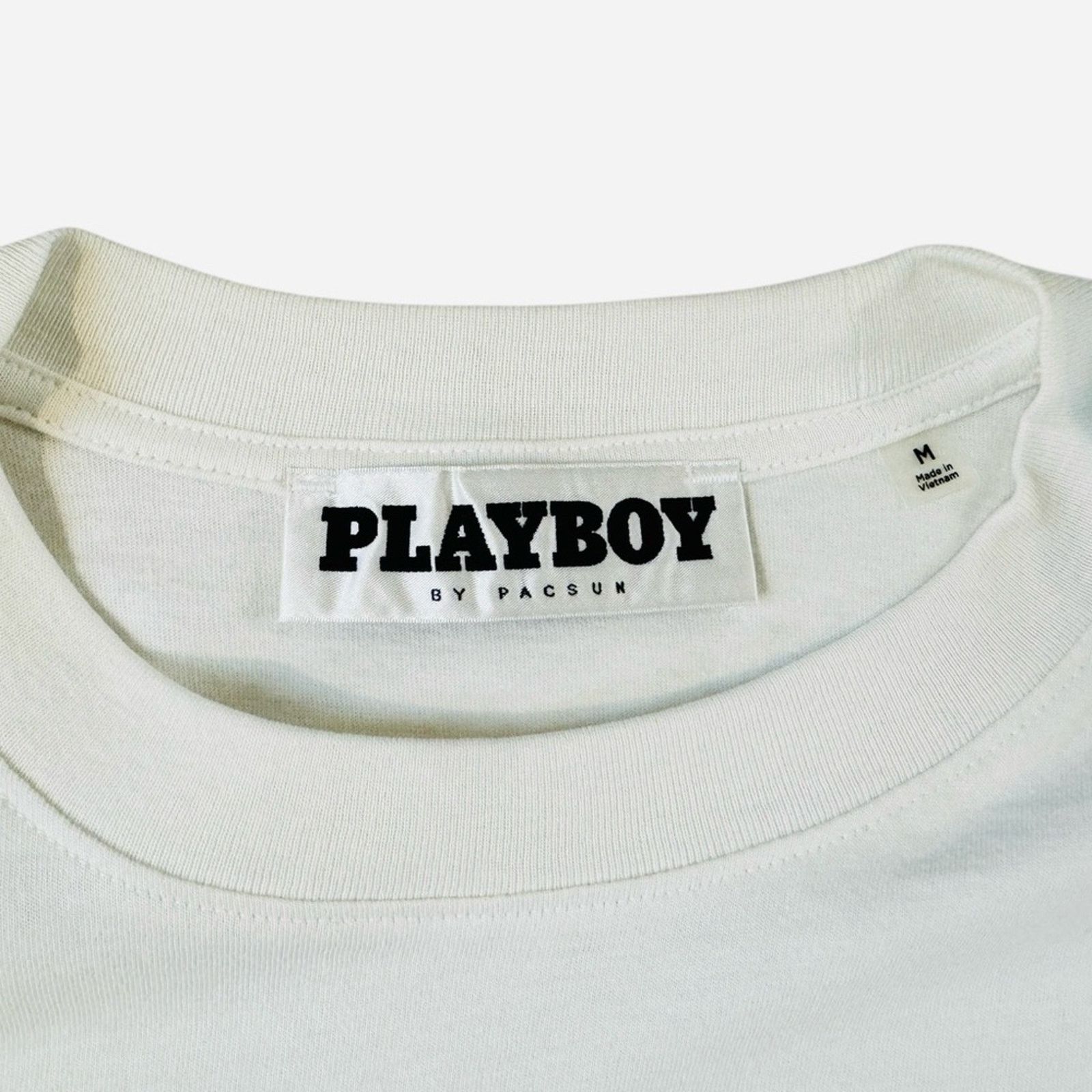 Playboy Playboy White Crewneck Tee Size US M / EU 48-50 / 2 - 2 Thumbnail