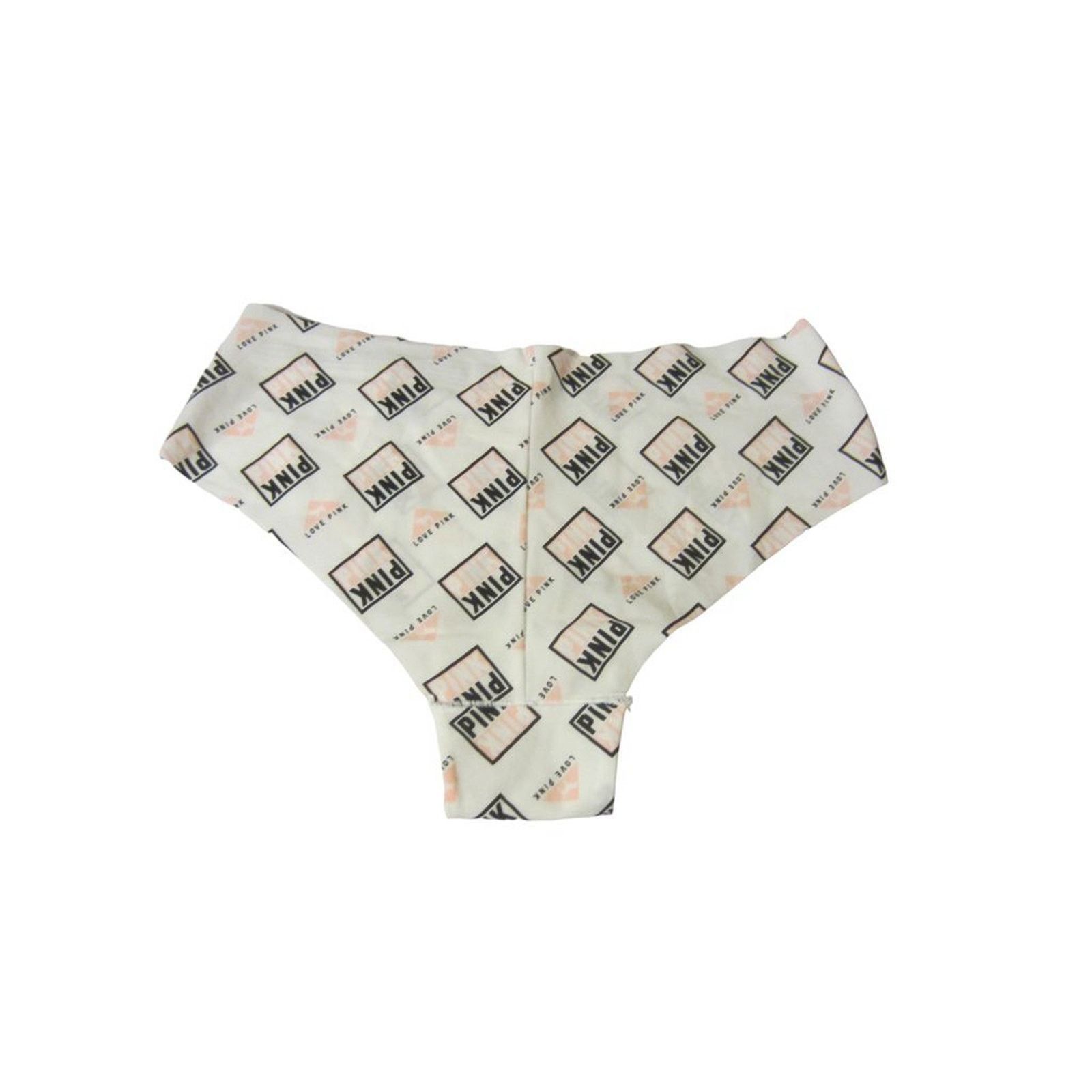 Pink Victoria’s Secret PINK Logo Hipster Panties White Medium NWT Size ONE SIZE - 4 Thumbnail