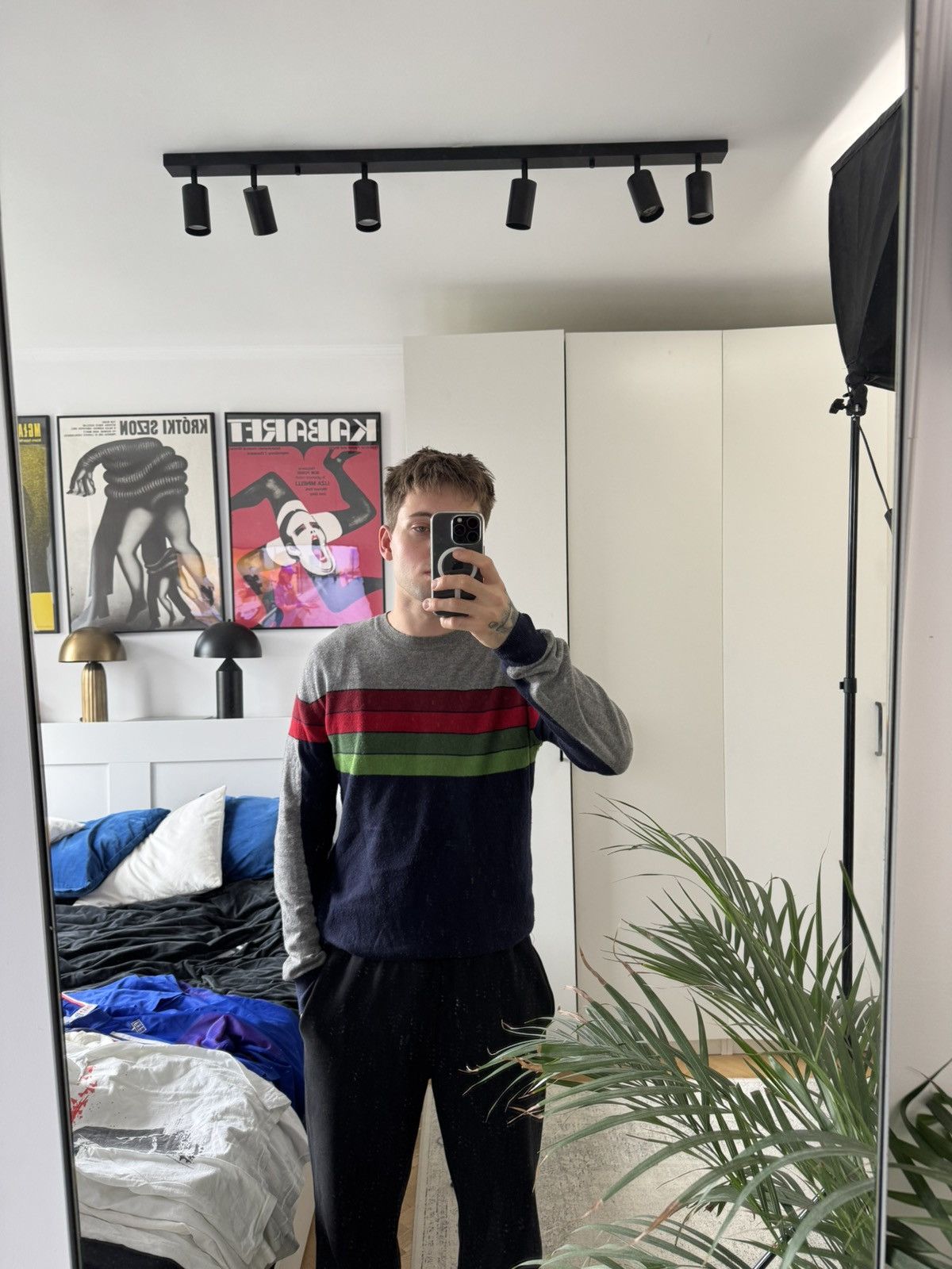 Dolce & Gabbana DOLCE GABBANA LUXURY Y2K VINTAGE STRIPED KNIT SWEATER WOOL Size US M / EU 48-50 / 2 - 4 Thumbnail