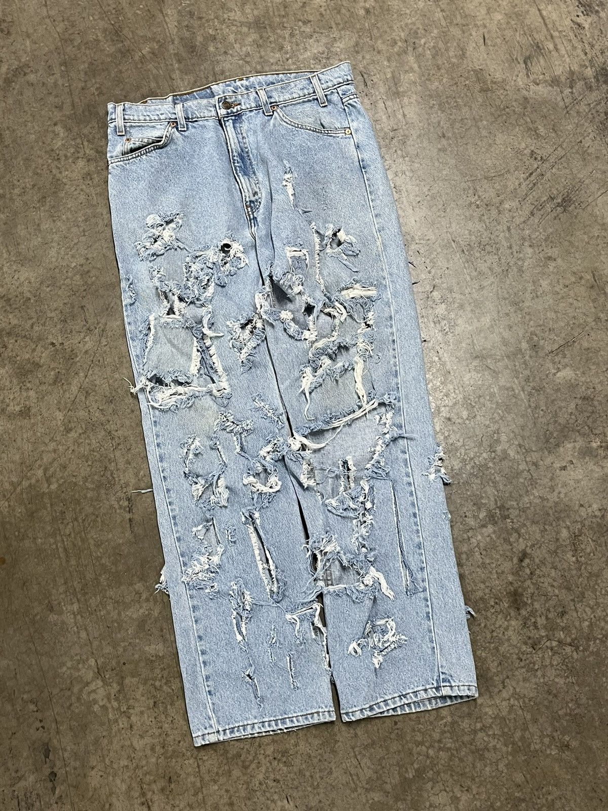 Levi's × Vintage Thrashed vintage Levi’s orange tab denim streetwear skater Size US 34 / EU 50 - 2 Thumbnail