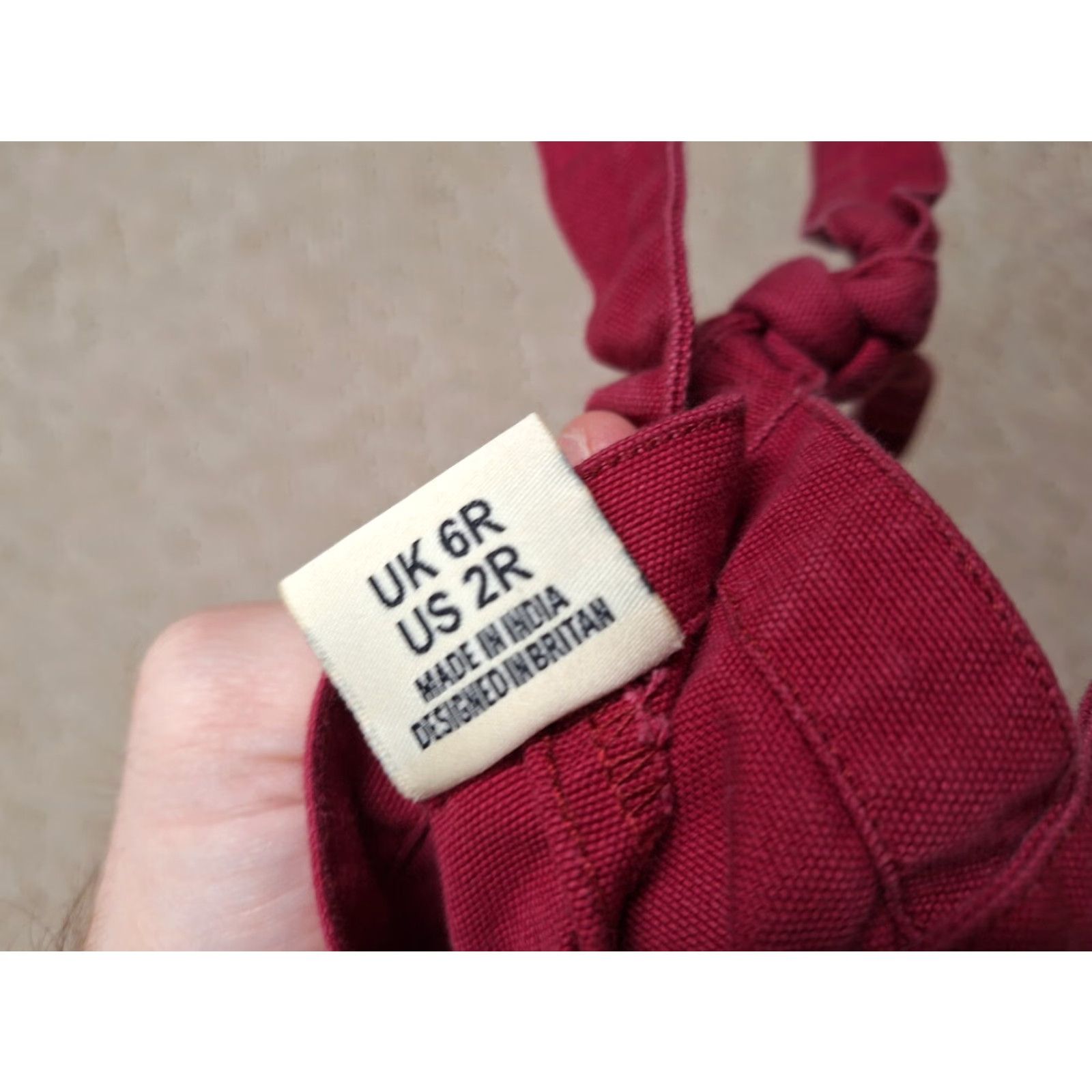 Vintage LUCY and YAK Overalls Retro Rare Dungarees 2R Women Red/Burgundy 2R Retro Overall Women US 2R Size 26" / US 2 / IT 38 - 2 Thumbnail