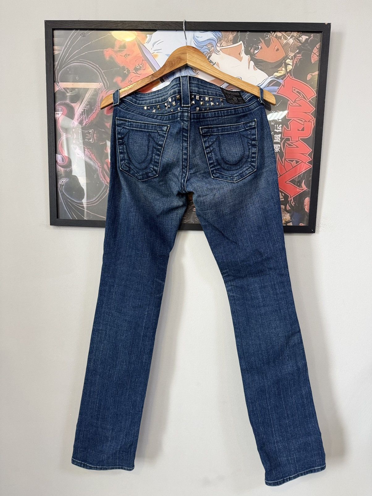 True Religion Rare True Religion stitched Jeans Size 27 Japanesse BIG T Size 27" / US 4 / IT 40 - 6 Thumbnail