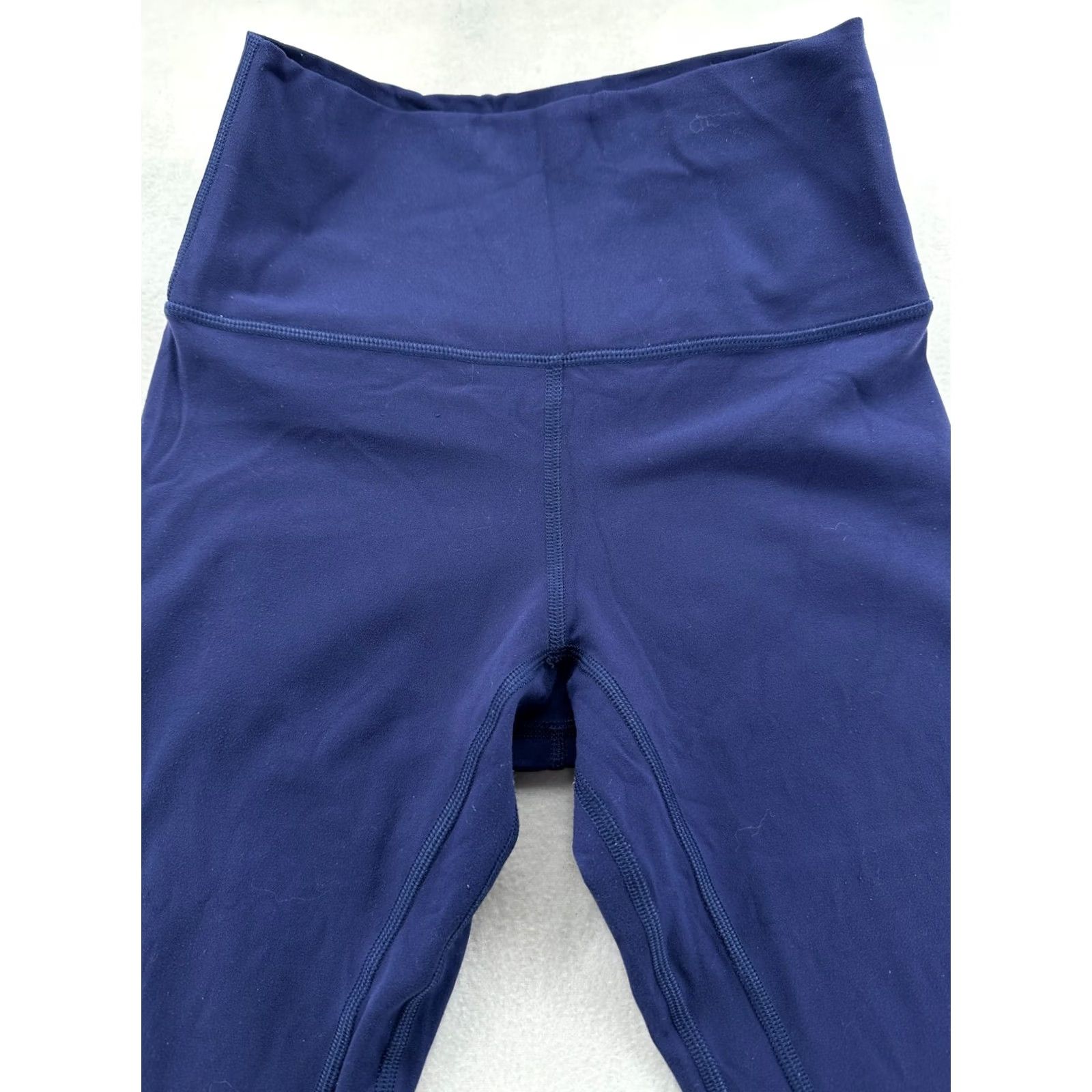 Lululemon Lululemon Ankle Leggings Blue Women's 4 High Waist Pull On Stretch Regular Size 4 Activewear Gym & Training Ladies Blue Pattern Solid Mens/Womens Size 27" / US 4 / IT 40 - 4 Thumbnail