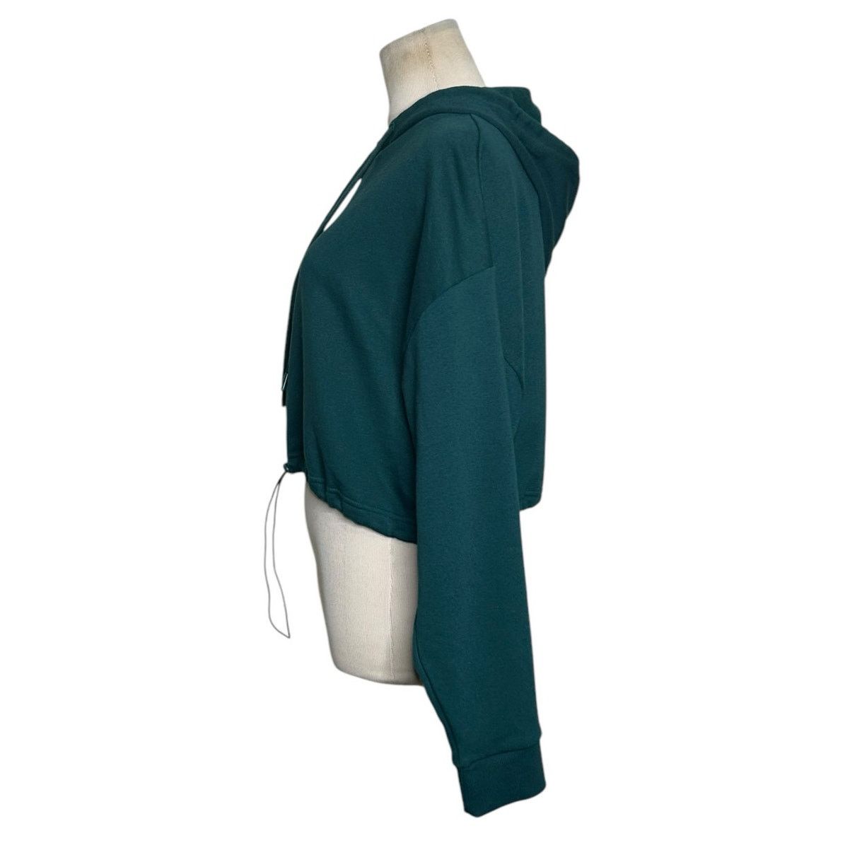 Zara ZARA green cropped hoodie sweatshirt size Medium Size M / US 6-8 / IT 42-44 - 6 Thumbnail