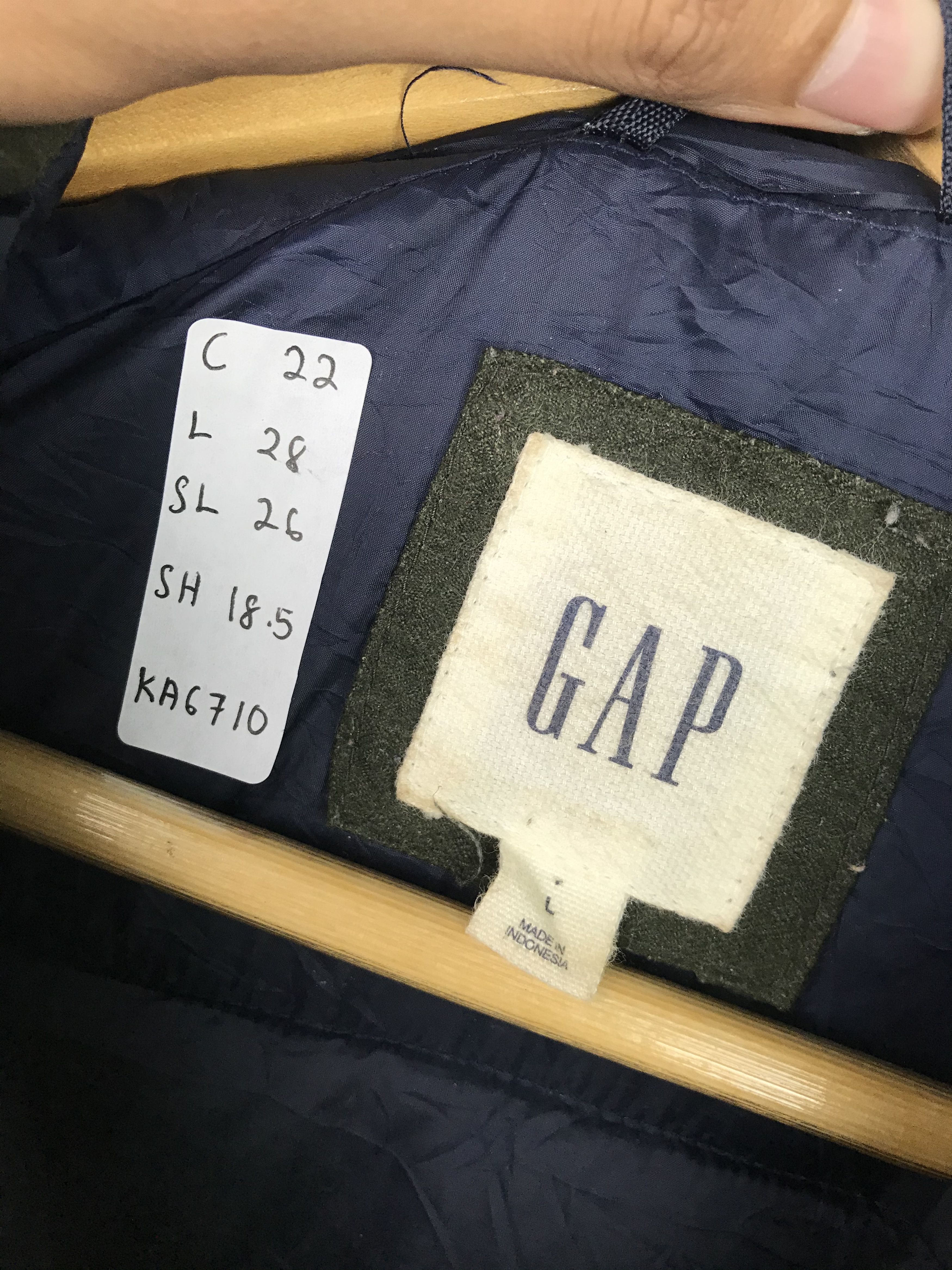 Gap × Japanese Brand × Vintage Vintage Gap Puffer Full Zipper Jacket Size US L / EU 52-54 / 3 - 4 Thumbnail