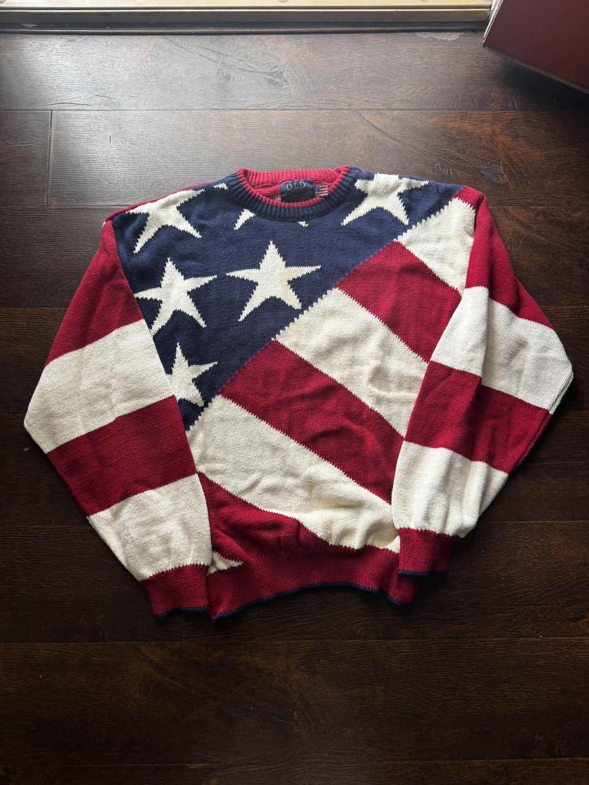 Other Vintage 80s Old Glory American Knit Crewneck Made In USA Size US L / EU 52-54 / 3 - 1 Thumbnail