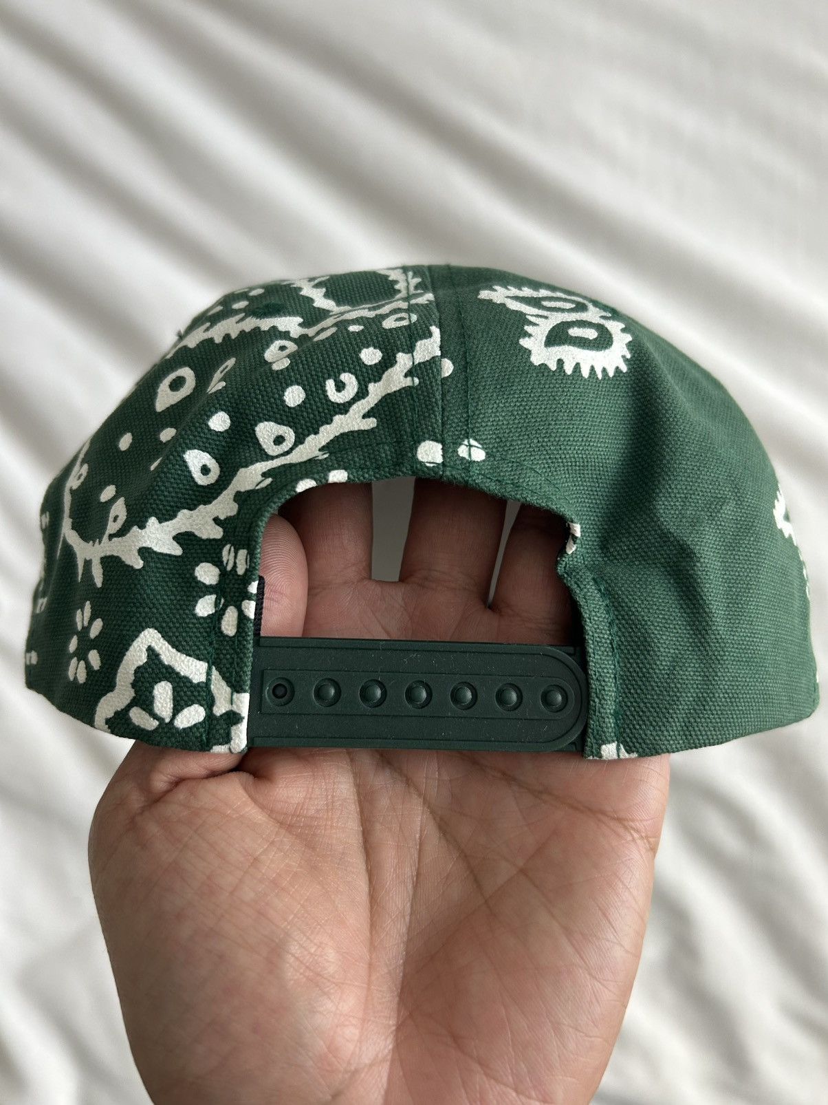 Rhude Rhude Bandana Hat Green R Logo Paisley Size ONE SIZE - 4 Thumbnail