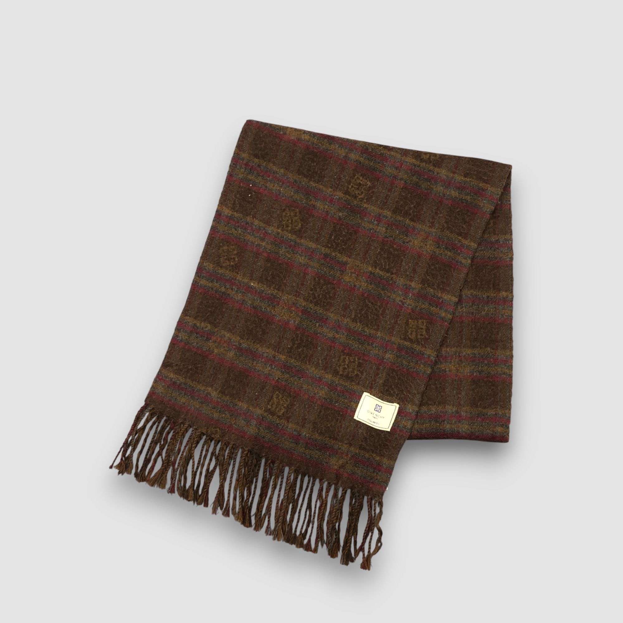 Givenchy Vintage Givenchy Scarf Muffler Wool Cashmere Scarves Size ONE SIZE - 3 Thumbnail