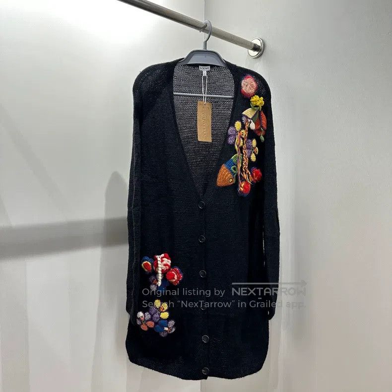 Loewe Loewe Floral knit cardigan Size S / US 4 / IT 40 - 1 Thumbnail