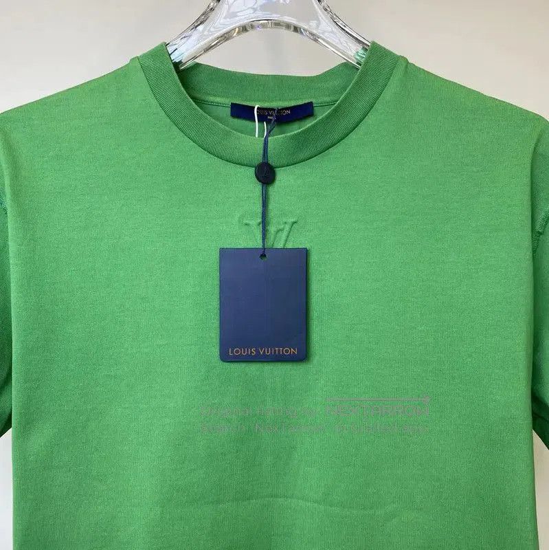 Louis Vuitton Louis Vuitton Men's Green Cotton T-Shirt . Size US M / EU 48-50 / 2 - 3 Thumbnail