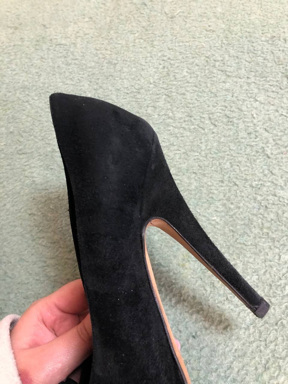 Dolce & Gabbana Dolce & Gabbana Black Peep-Toe Platform Pumps Size US 8.5 / IT 38.5 - 13 Thumbnail