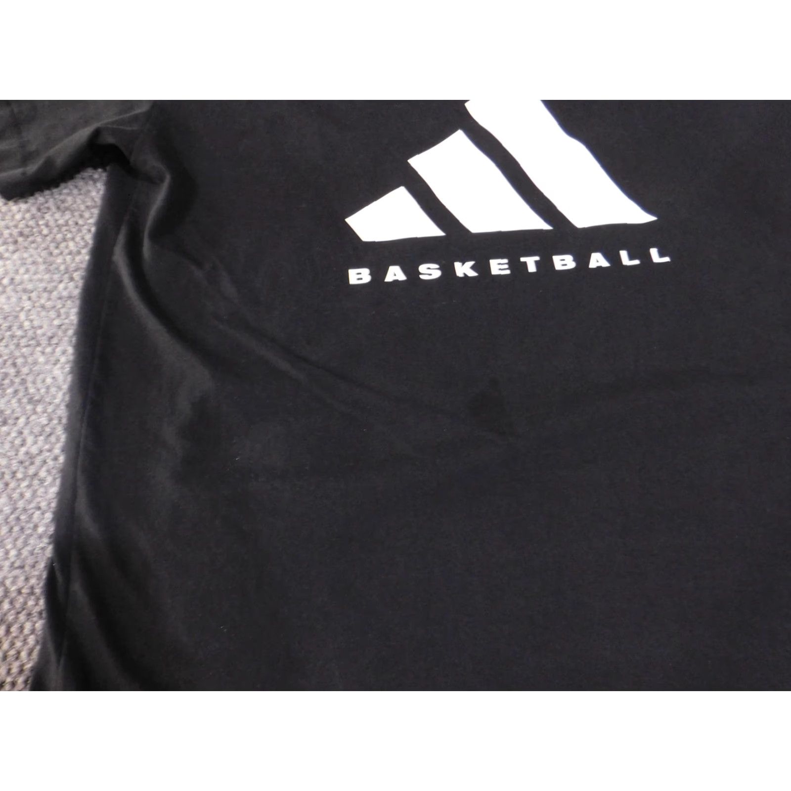 Adidas Adidas Shirt Mens Small Black Basketball Graphic Tee Short Sleeve Athletic Cotton Size US S / EU 44-46 / 1 - 4 Thumbnail