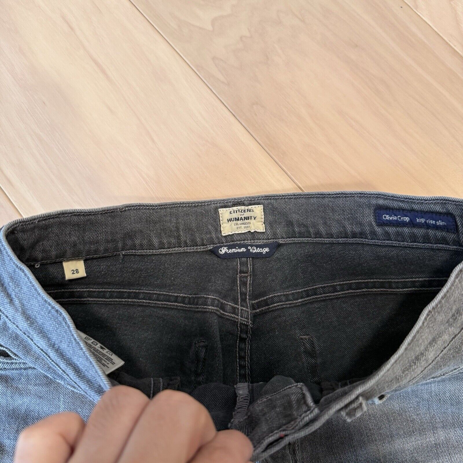 Citizens Of Humanity Citizens of Humanity Jeans Women's 28 Black Premium Vintage Size 28" / US 6 / IT 42 - 5 Thumbnail