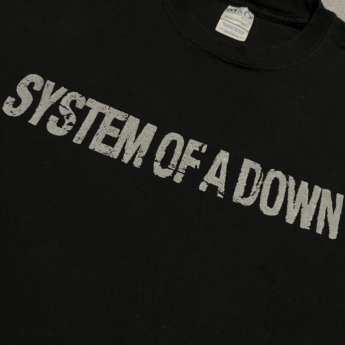 Band Tees × Vintage Vintage 2005 System of a Down Hypnotize Silver Band T Shirt Size US L / EU 52-54 / 3 - 5 Thumbnail