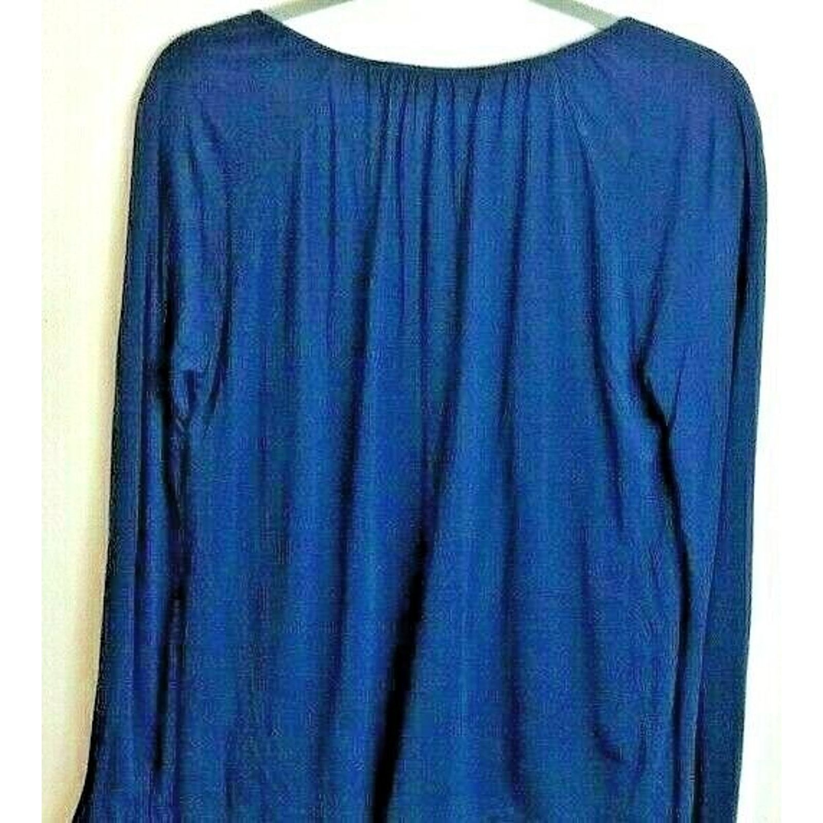 Gap Gap Ladies Blouse Shirt Long Sleeves 100% Rayon Blue size M Size M / US 6-8 / IT 42-44 - 4 Thumbnail