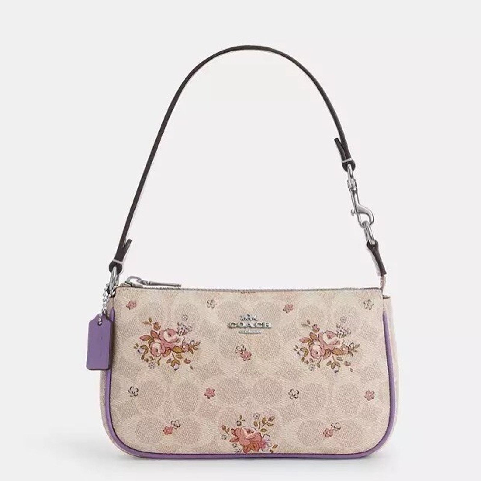 Coach NWT COACH Nolita 19 Signature Canvas Floral Wristlet CAQ19 Size ONE SIZE - 6 Thumbnail
