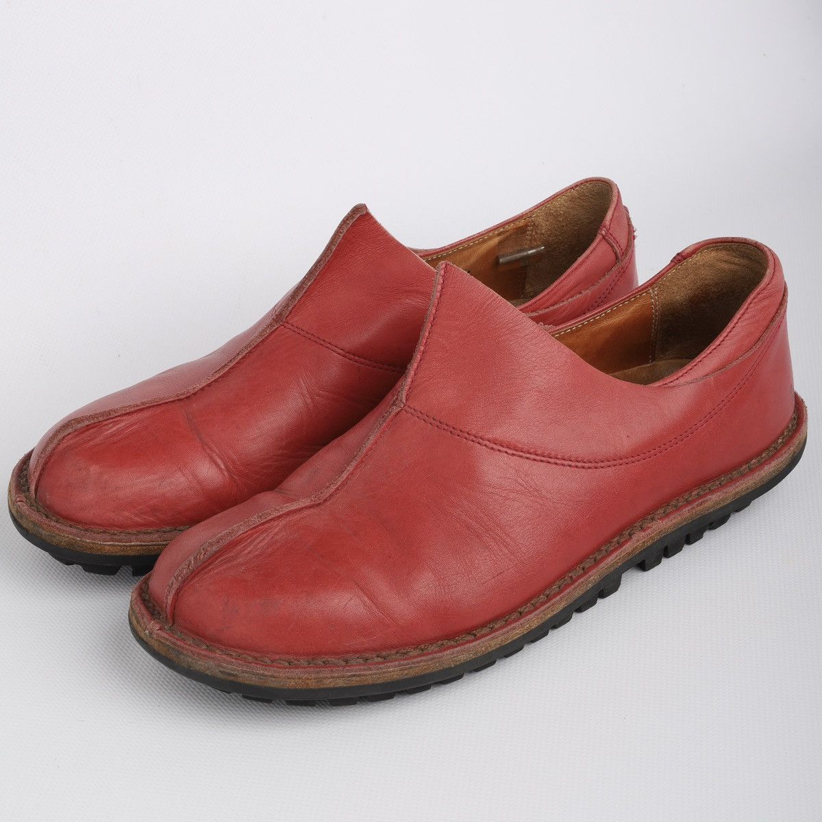 Trippen Trippen Leather Red Shoes Avantgarde Low Size US 11 / IT 41 - 19 Thumbnail