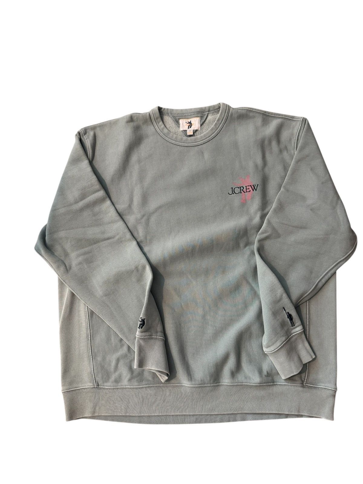 J.Crew × Union LA Embroidered Graphic Fleece Sweatshirt Size US XL / EU 56 / 4 - 1 Thumbnail