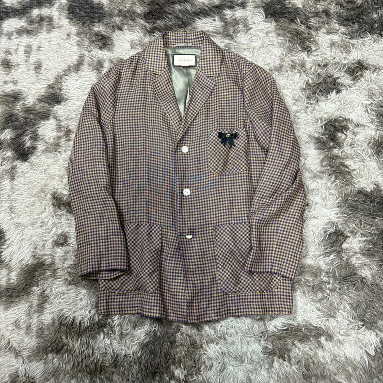 Other Gucci Checkered Loose Casual Blazer-2508 Size US M / EU 48-50 / 2 - 1 Thumbnail