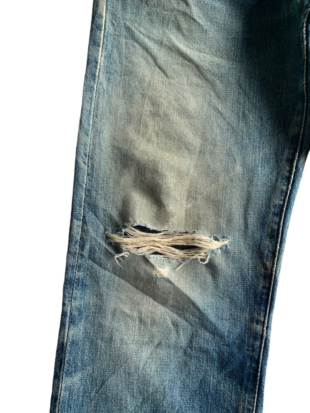 Vintage Levis Big E 502XX Selvedge Distressed Denim