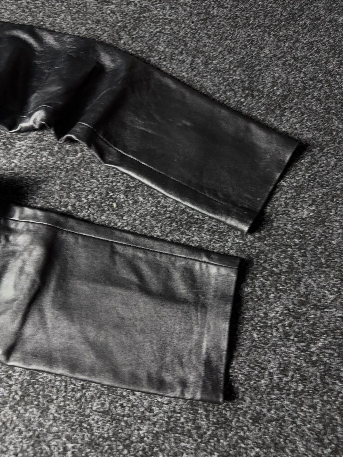 Leather Y2K Vintage Leather Pants Opium Style Alt Biker USA Rare Size US 28 / EU 44 - 4 Thumbnail