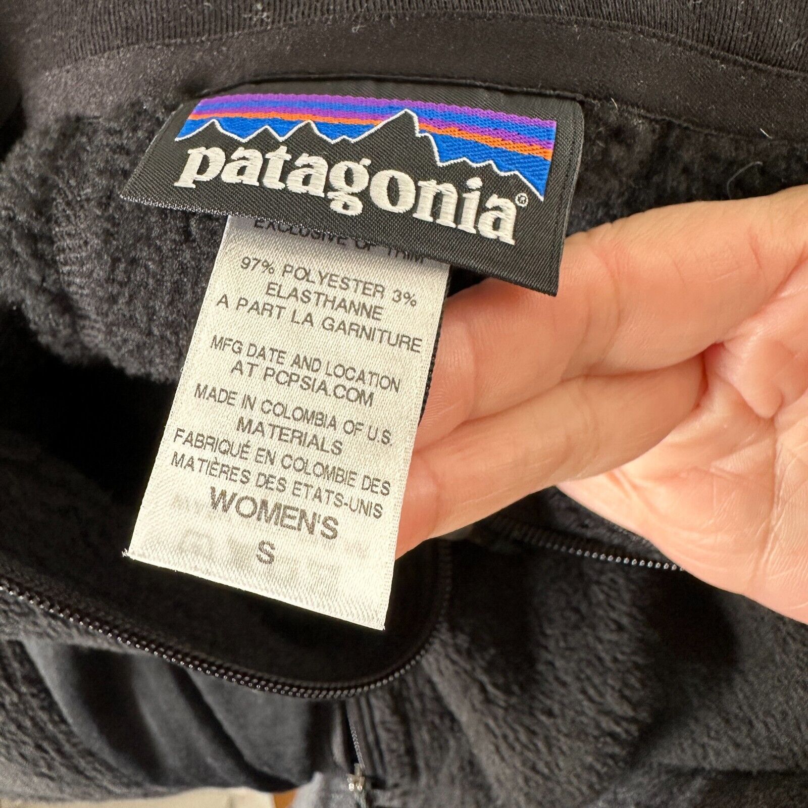 Patagonia Patagonia Black Fuzzy Long Sleeve Front Zip Fitted Jacket S Size S / US 4 / IT 40 - 7 Thumbnail