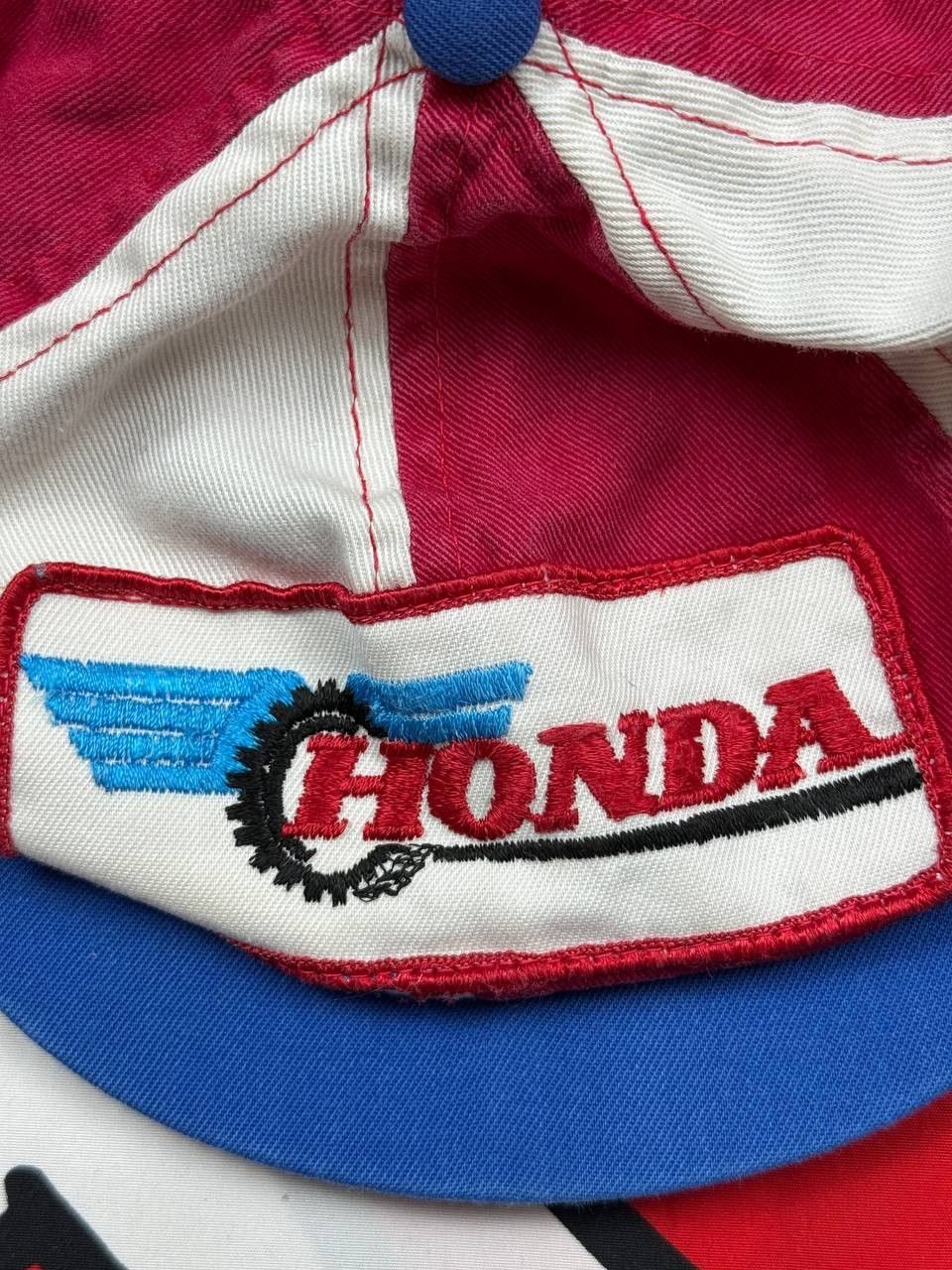 Honda Vintage 80s Honda Racing Team International Hat One Size Size ONE SIZE - 2 Thumbnail