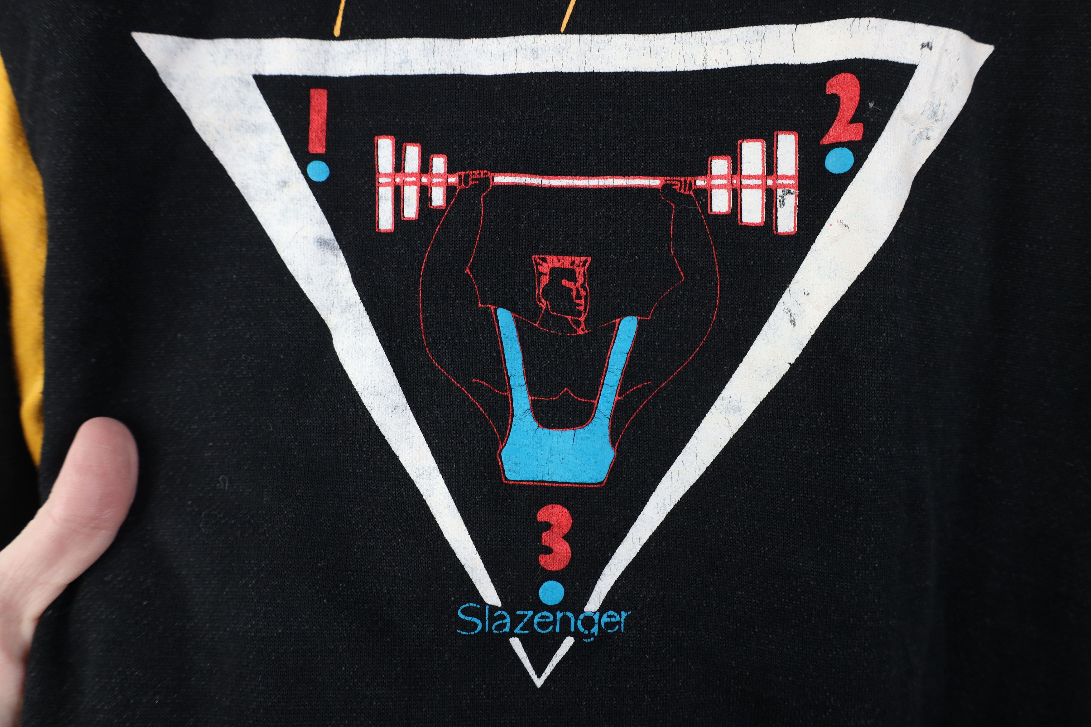 Vintage Vintage 80s 90s Slazenger Fitness Gear Raglan Sweatshirt Size US L / EU 52-54 / 3 - 5 Thumbnail