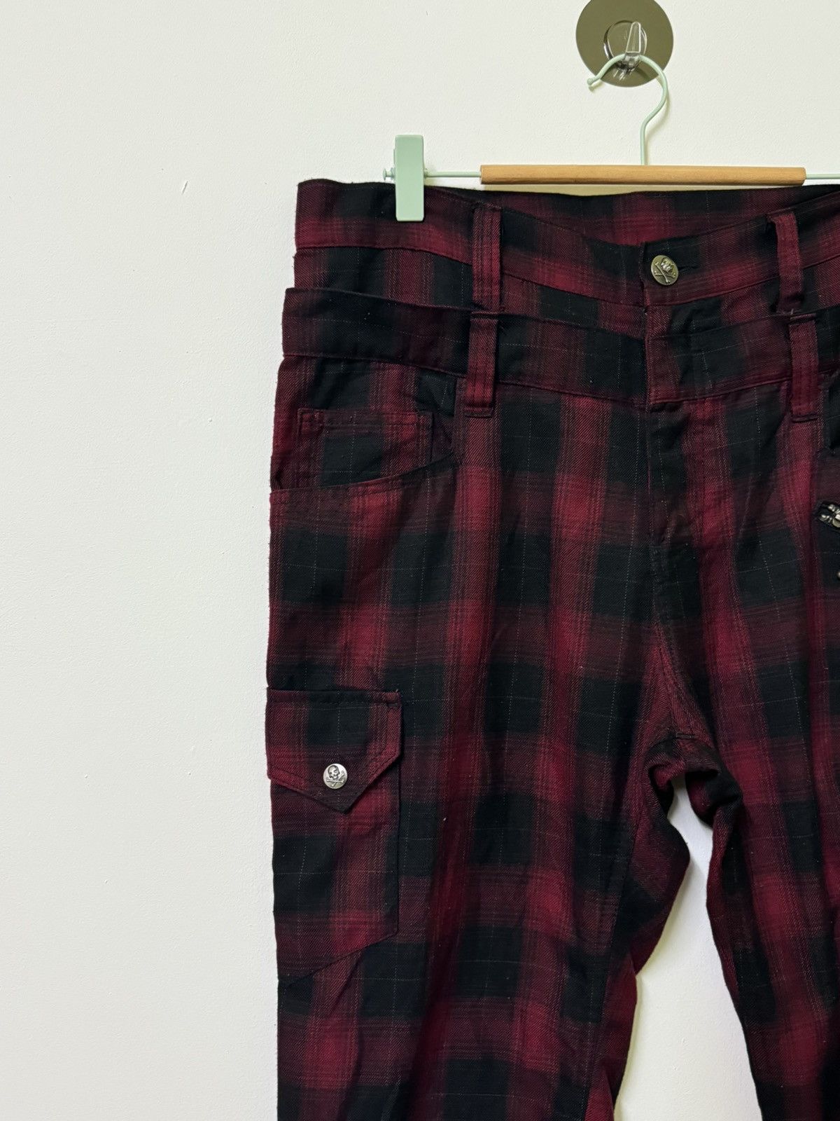 Hysteric Glamour × If Six Was Nine × Japanese Brand VINTAGE PLAID TARTAN DOUBLE FOCUS STACKED PANT Size US 34 / EU 50 - 7 Thumbnail