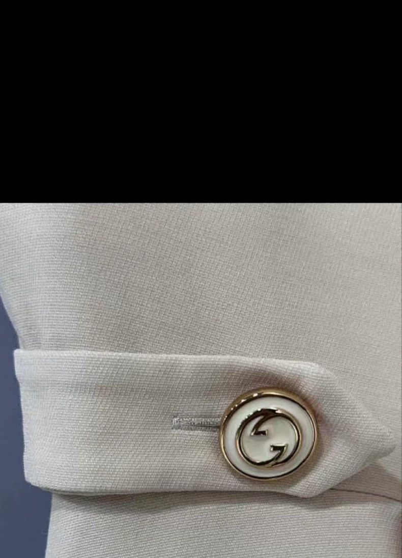 Gucci gucci sleeveless silk wool dress with gold buttons-2507 Size US 42 / EU 58 - 4 Thumbnail
