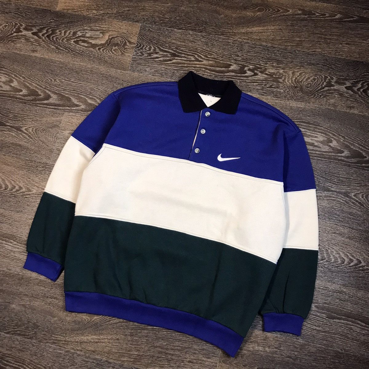 Nike × Vintage Vintage Nike sweatshirt Y2K oversized Mens XL Size US XL / EU 56 / 4 - 2 Thumbnail