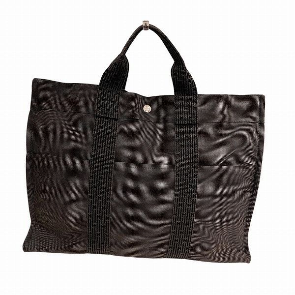 Hermes Hermes Herline Canvas Tote Bag Canvas Tote Bag in Black, Men's
