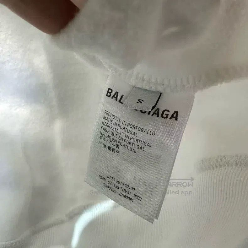 Balenciaga Balenciaga Eiffel Tower Small Logo White Hoodie Size US S / EU 44-46 / 1 - 5 Thumbnail
